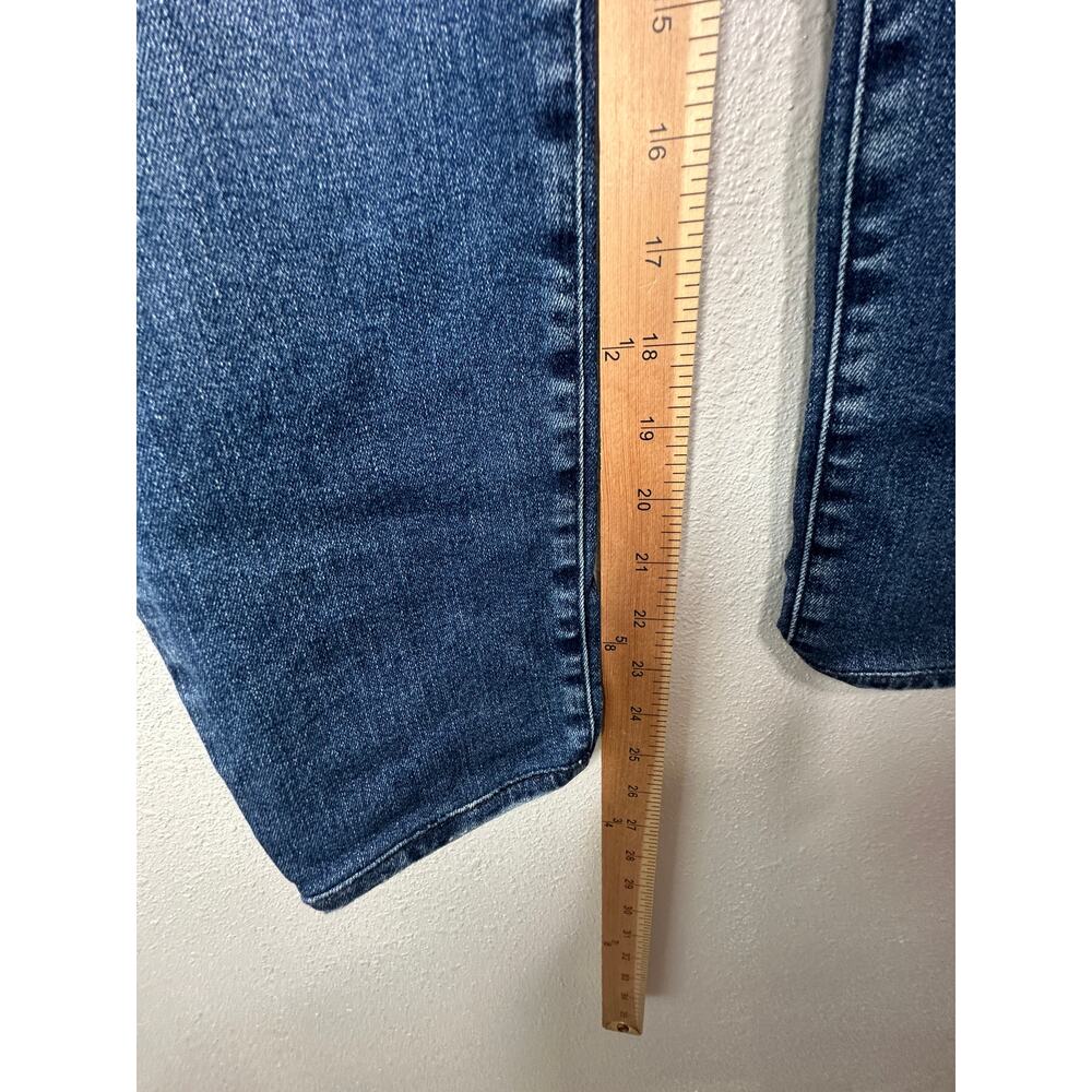 AG Medium Wash Whiskered Raw Hem Harper Essential Straight Leg Jeans 29R - Picture 13 of 13